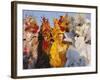 People Wearing Masked Carnival Costumes, Venice Carnival, Venice, Veneto, Italy-Bruno Morandi-Framed Photographic Print