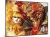 People Wearing Masked Carnival Costumes, Venice Carnival, Venice, Veneto, Italy-Bruno Morandi-Mounted Photographic Print