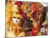 People Wearing Masked Carnival Costumes, Venice Carnival, Venice, Veneto, Italy-Bruno Morandi-Mounted Photographic Print