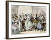 People Wearing Masks, France, 19th Century-null-Framed Giclee Print