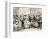 People Wearing Masks, France, 19th Century-null-Framed Giclee Print