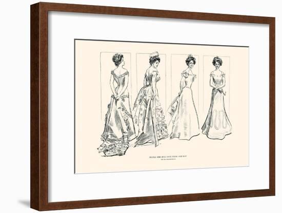 People Who Will Have Their Own Way-Charles Dana Gibson-Framed Art Print