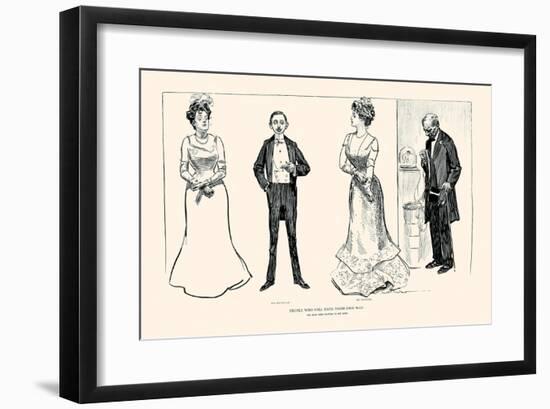 People Who Will Have Their Own Way-Charles Dana Gibson-Framed Art Print