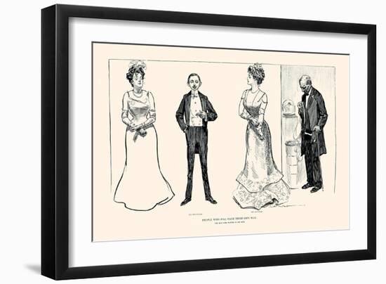 People Who Will Have Their Own Way-Charles Dana Gibson-Framed Art Print