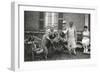 People with Three Dogs in a Garden, France-null-Framed Photographic Print