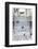 People with Umbrellas, Vertical View from the Elevador De Santa Justa, Lisbon-Axel Schmies-Framed Photographic Print