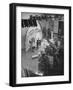 People Working in the Dumont Television Studio in Wanamakers Department Store-null-Framed Photographic Print