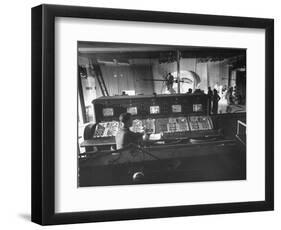 People Working in the Dumont Television Studio in Wanamakers Department Store-null-Framed Photographic Print