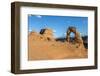 Peoples at Delicate Arch at golden hour, Arches National Park, Moab, Grand County, Utah, United Sta-Francesco Vaninetti-Framed Photographic Print