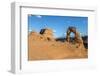 Peoples at Delicate Arch at golden hour, Arches National Park, Moab, Grand County, Utah, United Sta-Francesco Vaninetti-Framed Photographic Print