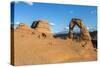 Peoples at Delicate Arch at golden hour, Arches National Park, Moab, Grand County, Utah, United Sta-Francesco Vaninetti-Stretched Canvas