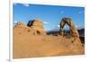 Peoples at Delicate Arch at golden hour, Arches National Park, Moab, Grand County, Utah, United Sta-Francesco Vaninetti-Framed Photographic Print