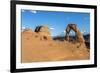 Peoples at Delicate Arch at golden hour, Arches National Park, Moab, Grand County, Utah, United Sta-Francesco Vaninetti-Framed Photographic Print