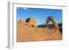 Peoples at Delicate Arch at golden hour, Arches National Park, Moab, Grand County, Utah, United Sta-Francesco Vaninetti-Framed Photographic Print