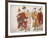 Peoples. Costume Design for the Opera Prince Igor by A. Borodin, 1914-Nicholas Roerich-Framed Giclee Print