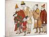 Peoples. Costume Design for the Opera Prince Igor by A. Borodin, 1914-Nicholas Roerich-Mounted Giclee Print