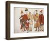 Peoples. Costume Design for the Opera Prince Igor by A. Borodin, 1914-Nicholas Roerich-Framed Giclee Print