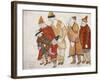 Peoples. Costume Design for the Opera Prince Igor by A. Borodin, 1914-Nicholas Roerich-Framed Giclee Print