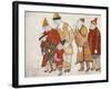 Peoples. Costume Design for the Opera Prince Igor by A. Borodin, 1914-Nicholas Roerich-Framed Giclee Print