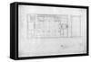 Peoples Savings Bank, Cedar Rapids, Iowa: Ceiling Plan, 1909-11-Louis Sullivan-Framed Stretched Canvas