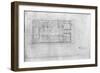 Peoples Savings Bank, Cedar Rapids, Iowa: Main Floor Plan, 1909-11-Louis Sullivan-Framed Giclee Print