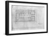 Peoples Savings Bank, Cedar Rapids, Iowa: Main Floor Plan, 1909-11-Louis Sullivan-Framed Giclee Print