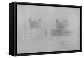 Peoples Savings Bank, Cedar Rapids, Iowa: North and South Elevations, 1909-11-Louis Sullivan-Framed Stretched Canvas