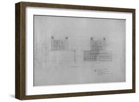 Peoples Savings Bank, Cedar Rapids, Iowa: North and South Elevations, 1909-11-Louis Sullivan-Framed Giclee Print