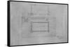 Peoples Savings Bank, Cedar Rapids, Iowa: Roof Plan, 1909-11-Louis Sullivan-Framed Stretched Canvas