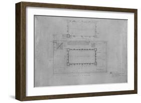 Peoples Savings Bank, Cedar Rapids, Iowa: Roof Plan, 1909-11-Louis Sullivan-Framed Premium Giclee Print