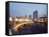 Peoples Square, Chengdu City Center, Sichuan Province, China-Kober Christian-Framed Stretched Canvas