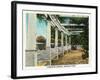 Peoria, Illinois, Bradley Park View of the Pompeian Garden-Lantern Press-Framed Art Print