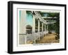 Peoria, Illinois, Bradley Park View of the Pompeian Garden-Lantern Press-Framed Art Print