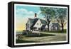 Peoria, Illinois, Exterior View of the Country Club at Prospect Heights-Lantern Press-Framed Stretched Canvas