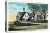 Peoria, Illinois, Exterior View of the Country Club at Prospect Heights-Lantern Press-Stretched Canvas
