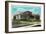 Peoria, Illinois, Exterior View of the New High School Building-Lantern Press-Framed Art Print