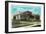Peoria, Illinois, Exterior View of the New High School Building-Lantern Press-Framed Art Print