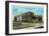 Peoria, Illinois, Exterior View of the New High School Building-Lantern Press-Framed Art Print