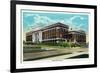 Peoria, Illinois, Exterior View of the New High School Building-Lantern Press-Framed Premium Giclee Print