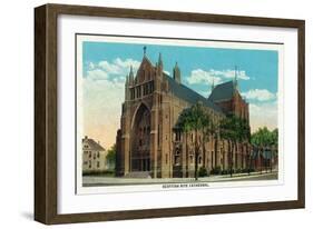 Peoria, Illinois, Exterior View of the Scottish Rite Cathedral-Lantern Press-Framed Art Print