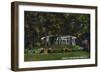 Peoria, Illinois, Glen Oak Park View of the Pergola-Lantern Press-Framed Art Print