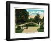 Peoria, Illinois, Scenic View in Bradley Park-Lantern Press-Framed Art Print