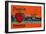 Peoria Tomato Label - Peoria, IL-Lantern Press-Framed Art Print