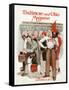 Pep Rally 1928-Virginia Louise Moberly-Framed Stretched Canvas