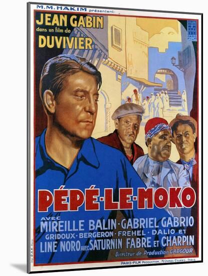 Pepe Le Moko, Jean Gabin (Left), 1937-null-Mounted Art Print