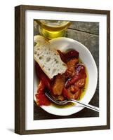 Peperonata (Red Peppers Marinated in Oil, Italy)-null-Framed Photographic Print