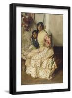 Pepilla the Gypsy and Her Daughter, 1910-Joaquin Sorolla y Bastida-Framed Giclee Print