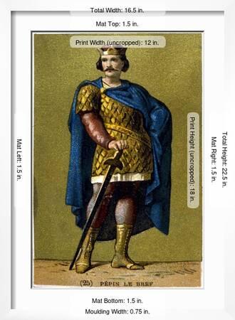 Pepin the Short, King of the Franks from 751, 19th Century' Giclee Print |  AllPosters.com