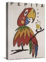 Pepita the Parrot-Vintage Apple Collection-Stretched Canvas