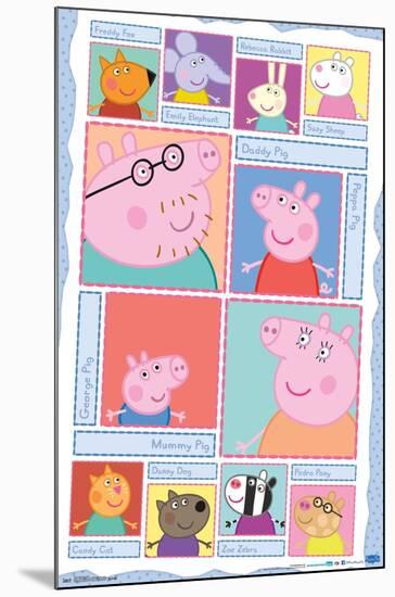 Peppa Pig - Grid-Trends International-Mounted Poster